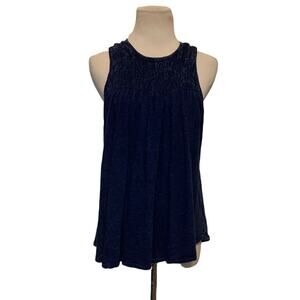 Universal Threats navy blue sleeveless blouse size XS